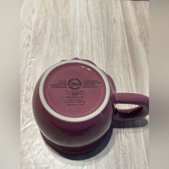 Disney Store Cheshire Cat Figural Coffee Mug Cup Mauve - Picture 8 of 10